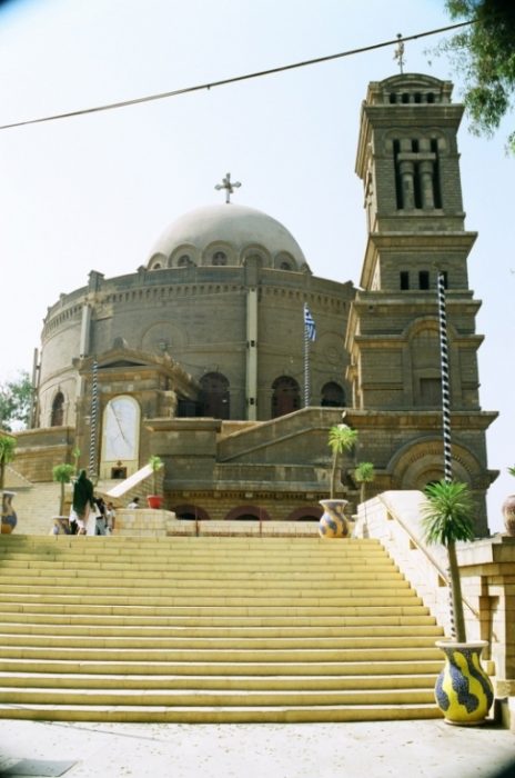 Koptyjski kościół św. Jerzego w Kairze, Egipt 2006