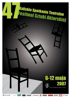 Plakat Kaliskich Spotkań Teatralnych z 2007 roku