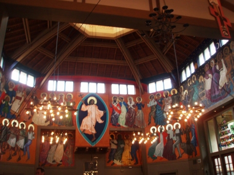 St. Gregory Church w San Francisco, przestrzeń prezentacji przedstawień Teatru ZAR, Stany Zjednoczone 2011, fot. Magdalena Mądra